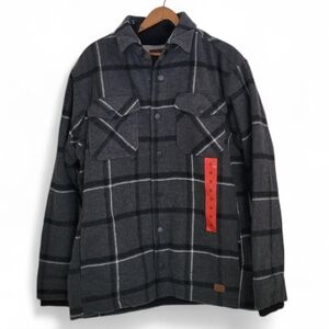 JACHS NWT Mens Fleece Lined Shirt Jacket Medium